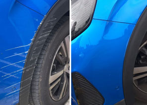 Car scratch repair service by AutoScratch including key scratches vandal scratches and multi panel damage